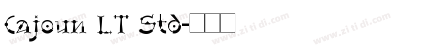 Cajoun LT Std字体转换
